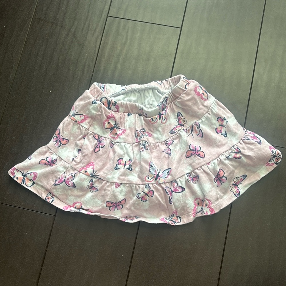 Jumping beans butterfly print cartwheel scooter skort size 2T in EUC